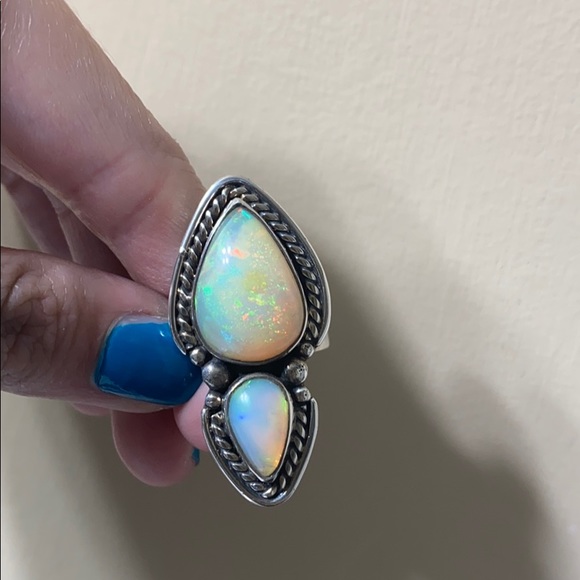 NEW OOAK Ethiopian Opal Ring - Picture 2 of 12